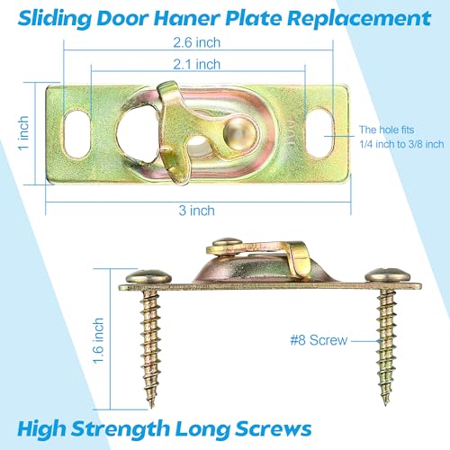 Pocket Door Hardware Kit with Sliding Door Rollers,1 Set