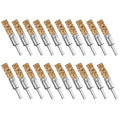 Brass Coated Wire Brush Set for Drill, 1/4 Inch Shank,Crimped Carbon Steel Bristles for Rust Removal, Paint Stripping, Corrosion Cleaning, Surface Scrubbing, Deburring (10mm,20pcs) - size: 10mm,20pcs