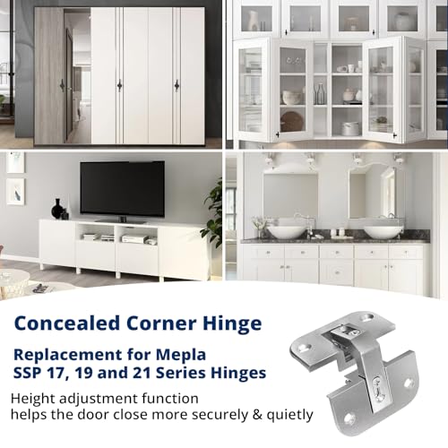 1-Pack Adjustable Concealed Pie-Cut Corner Cabinet Hinge 343.90.710 Hinges - size: 1 Pack