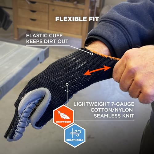 Ergodyne ProFlex 9000 Certified Lightweight Anti-Vibration Work Glove, Medium,Black - size: Medium (Pack of 1)