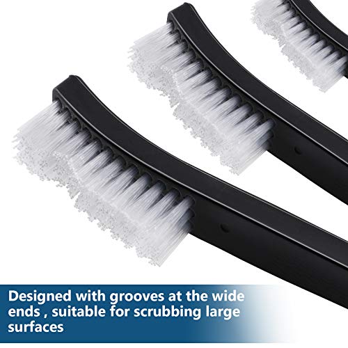 Accmor Scratch Brush Set for Gun Cleaning, All Purpose Nylon Bristle Brushes Tools 9 Pcs, Double-Ended Scrub Cleaner Kit for Cleaning Welding Slag/Paint/Rust/Dirt - style: 9Pcs Nylon White