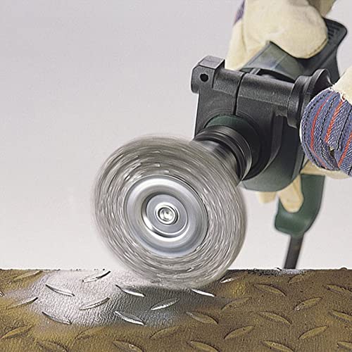 Wire Brush for Drill, Wire Wheel Brush Cup Set, Drill Wire Brush for Drill 1/4 Inch Arbor for Cleaning Rust, Stripping and Drill Attachment（Hexagonal） - style: Hexagonal