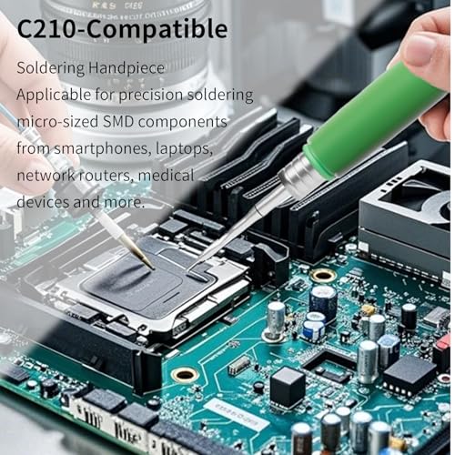 C210 Heat and Soldering Station with Intelligent Temperature Control, Constant-Temperature, Digital Display, High Power, Triple Functions for Precision Soldering Irons Electronic Soldering Kit