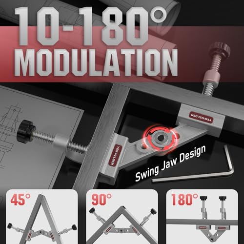 YESWELDER 10-180° Adjustable Tube Clamp with Swing Jaw - style: 10-180° Tube Clamp