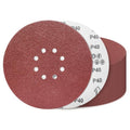 9 Inch 8 Hole Sanding Discs 40 Grit 20 Pack Hook and Loop Disc - style: 9 inch 8 hole-40 Grit