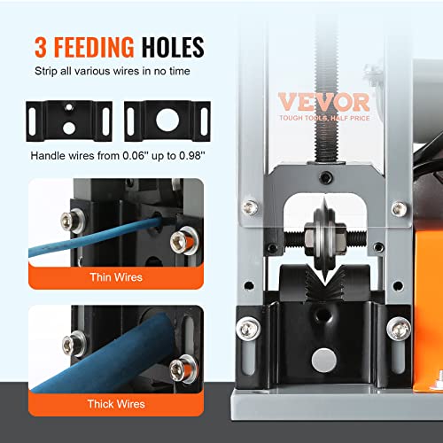 VEVOR Electric Wire Stripper Machine 0.06-1.18 in Automatic Stripping