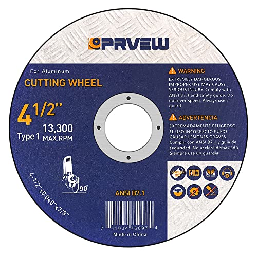 4.5 Inch Cut Off Wheels for Aluminum&Other Soft Metals 50-Pack - style: 4.5"x0.04"x7/8"(50-PK)