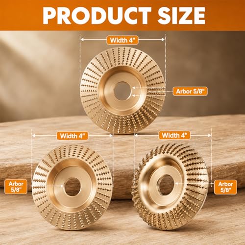 3PCS Tungsten Carbide Cutting Wheel, Angle Grinder Polishing Pad
