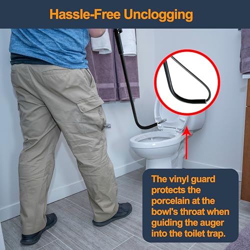 HimaPro Professional Toilet Auger/Closet Auger, 3 Feet Pipe Snake