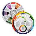 JimKing Creative Color Wheel, Paint Mixing Learning Guide, Art Class Teaching Tool for Makeup Painting Tattoo,Blending Board Chart Color Mixed Guide Hardboard(9.25inch) - style: Classic