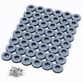 Teflon Furniture Sliders, 48pcs 1inch Reusable Furniture Glides with Screws for Carpet Tile Hardwood (Grayish Blue) - color: Grayish Blue, size: 1 inch Round (48 Count)