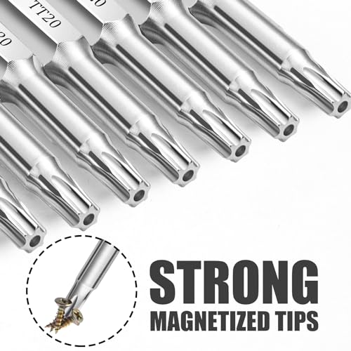 NAUIX 10PCS T20 Security Torx Bit Set, 2" Long - style: TT20
