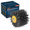 Shinboc 4.7x4 Inch Surface Conditioning Tool, 120 Grit Nylon Drawing Wheel - style: 120 Grit