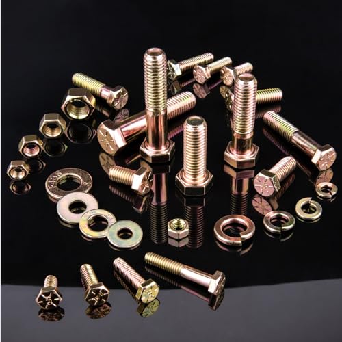 FOLIV 772PCS Grade 8 Bolt Assortment Kit, Heavy Duty Bolts and Nuts Kit, 1/4-20 5/16-18 3/8-16 1/2-13 SAE Sizes Included (Upgraded Package) - style: 772PCS 1/4-20 5/16-18 3/8-16 1/2-13
