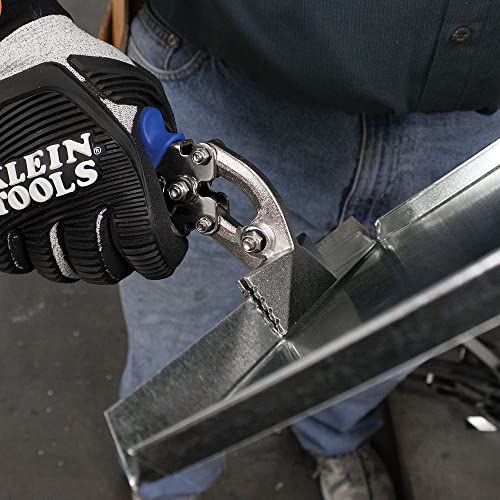 Klein Tools 86524 Hand Seamer, Offset Metal Seamer has 3-Inch Jaw, Bends 22 Gauge Steel and 24 Gauge Stainless - style: Offset Hand Seamer