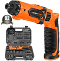 Enertwist 8V Cordless Electric Screwdriver Set with 1.5Hr Fast Rechargeable - style: 82PCS 8V ORANGE PRO