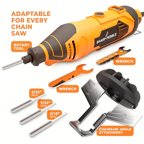 Sharp Pebble Electric Chainsaw Sharpener Kit – Chain Saw Sharpening Tool