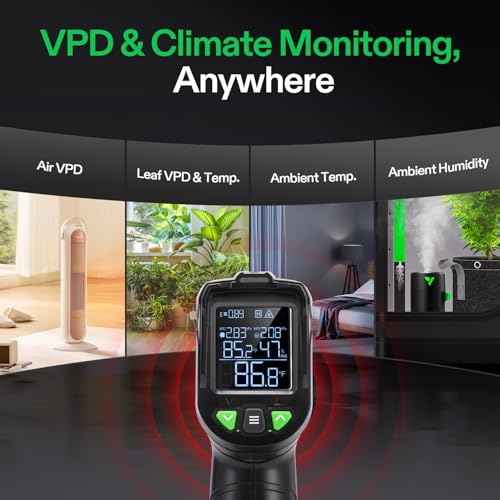 VIVOSUN VPD Thermometer, Handheld Environmental Monitor for Plants