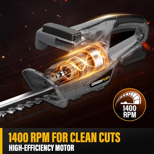 Cordless Hedge Trimmer Compatible with Dewalt 20V MAX Battery (Tool Only) - color: Black+Gray
