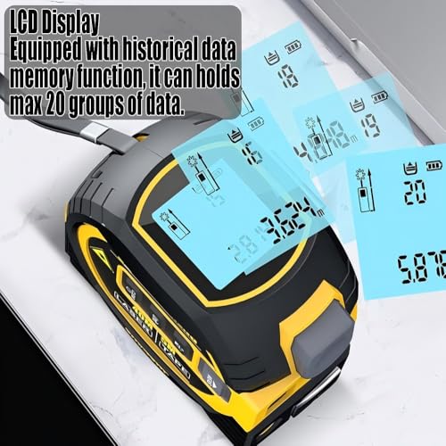 The 3-in-1 Almighty Laser Measuring Tools Ruler,16Ft Ruler 131Ft Laser - color: Blue, size: Laser 135 ft