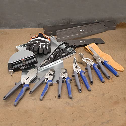 Klein Tools 86524 Hand Seamer, Offset Metal Seamer has 3-Inch Jaw, Bends 22 Gauge Steel and 24 Gauge Stainless - style: Offset Hand Seamer
