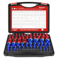 64Pcs Thread Checker, Nut and Bolt Thread Checker, 36 Inch & 28 Metric Box Set Thread Gauge, Thread Checker Standard and Metric Suitable for Size Checker of Bolts or Nuts in Narrow Areas - size: 64 Gauges - 36 Inch & 28 Metric