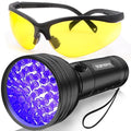 Vansky Air Conditioner Leak Detector: Professional Car Tool 68 LED Automotive AC UV Dye Leak Detection Kit with Protective Glasses - style: 68 LED
