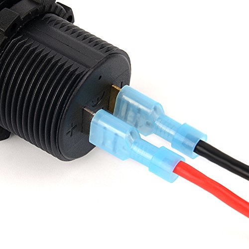 Nilight 160PCS Male Female Nylon Fully Insulated Crimp Electrical Terminals - color: 160PCS Crimp Terminals Connectors