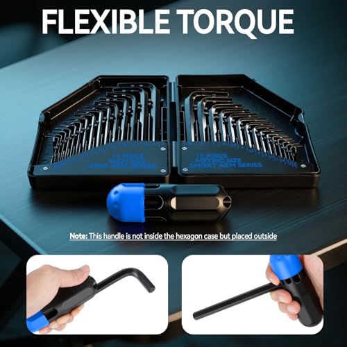 DISEN 30 PCS Upgraded Magnetic Hex Key Allen Wrench Set
