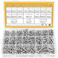 545 Pieces #4#6#8#10#12 Wood Screws Set, Phillips Pan Head #4#6#8#10#12 Self-Tapping Screws Assortment Kit, 304 Stainless Steel - size: Wood Screws Kit (#4#6#8#10#12), style: Phillips Pan Head