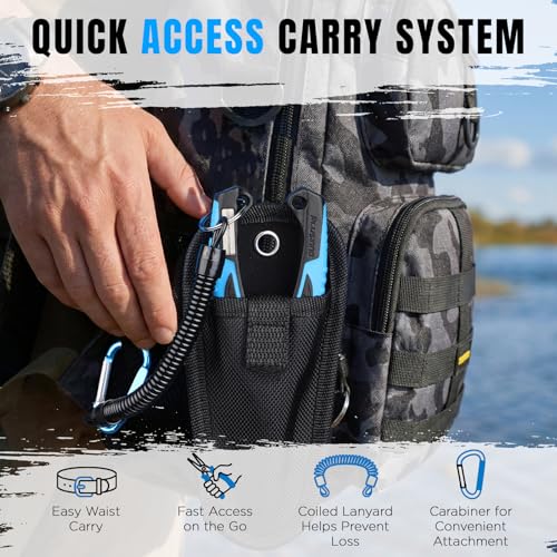 PLUSINNO Fishing Gear, Fishing Tools, Fishing Accessories, Corrosion Resistant Fishing Pliers Kit, Fishing Knife, Floating Fish Lip Gripper Fishing Gifts for Men, Gifts for Fishermen - style: 4pcs fishing tools