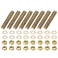 PATIKIL 5/16" x 1-1/2" Color Zinc Fully All Thread Rod, 8 Pcs Carbon Steel Long Threaded Screw Stud Bolts for Furniture Garden Mounting Assembly Fastening - size: 5/16" x 1-1/2"