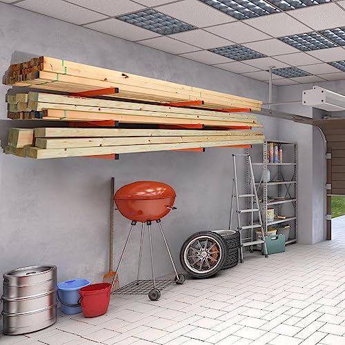 Ultrawall Wall Mount Wood Organizer and Lumber Storage Rack with 3-Level - style: Casual