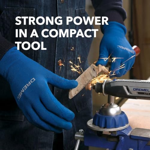 Dremel Lite 7760 N/10 4V Cordless Rotary Tool Kit with Variable Speed, USB Charging, Easy Accessory Changes - Ideal for Light-Duty DIY & Crafting, Sanding, Engraving, and Polishing