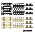 251Pcs Picture Hanging Kit Black & Gold Heavy Duty Picture Hangers Hardware - color: black&gold