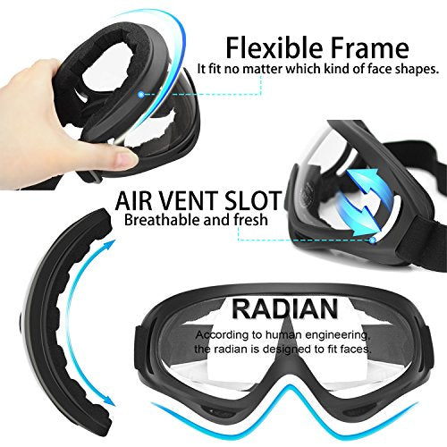 GUSTYLE 2 Pack Children's Safety Glasses with Wind Resistance Perfect for Foam Blasters Gun