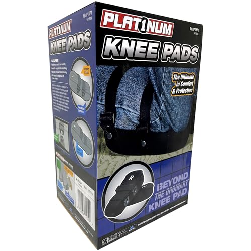 Platinum Foam Knee Pads for Work, Heavy Duty Kneepads with Shin Support