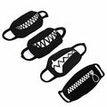 gootrades Sharp Teeth Face Mask Set of 4, Black Reusable Mouth Covers