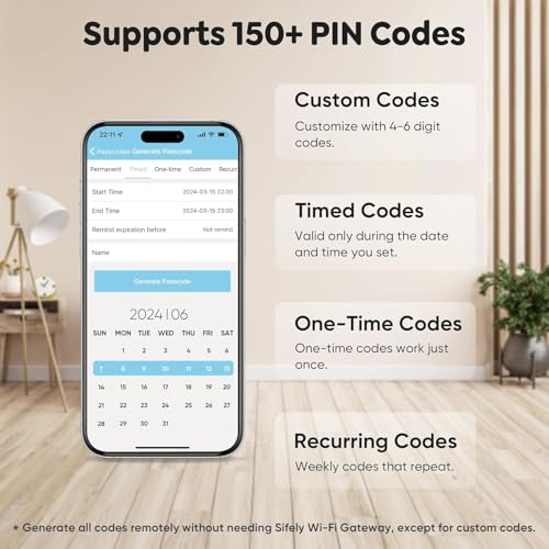 Fingerprint Smart Deadbolt with Keypad – Keyless Entry Lock for Home, Apartment, Office, Airbnb, Rental, Kids & Seniors, App & Code Access, Auto-Lock, Easy DIY Install, Compatible with Alexa & Google - color: Bright Brass