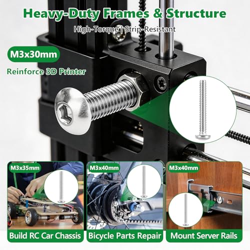 466 Pcs M3 Hex Button Cap Screws Nuts Washers Wrench Kit, 304 SS - size: SS M2 466pcs 2