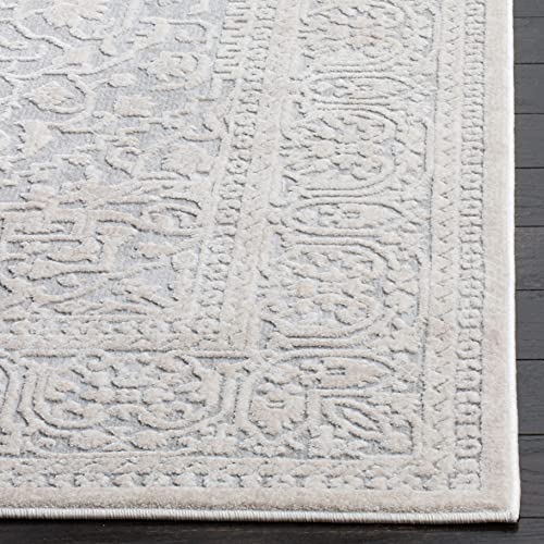 SAFAVIEH Reflection Runner Rug 2'3"x8', Light Grey & Cream RFT670C - color: Light Grey/Cream, size: 2'3" x 8' (Runner)