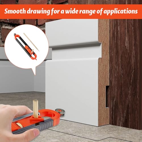 Scribe Tool,5Pcs Multi Functional Scribing Tool with Lock,Scribing Tool for Woodworking for Floor,Carpet,Tile Laying,Durable Adjustable Contour Gauge Laminate Flooring Tools