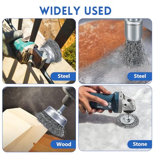 10 Pcs Drill Wire Brushes Wire Wheel Cup Brushes
