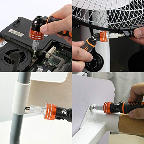 Precision Ratchet Screwdriver Set, JAKEMY 69 in 1 Household Screwdriver Home Repair Tool Kit, Disassemble Magnetic Rotating Ratchet Screwdriver Kit for Furniture/Car/Computer/Electronics Maintenance - color: 6111 - 69 in 1