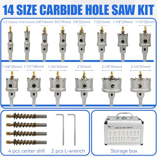 TCT Carbide Hole Saw Hole Cutter Set