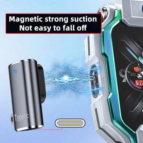 2pcs/lot Magnetic Smart Watch Charging Adapter USB Type-C to 2-Pin Compatible with IMOO Z6 Z6S Z6Pro Z7 Z7A Z7S Z8 Z8A Z9 Z10 Z11 - style: for Pitch 5.0mm Watch