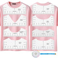 Tshirt Ruler Guide Vinyl Alignment, Transparent V-Neck/Round PVC Ruler for Alignment, Designs Pocket Logo, Fit for Heat Press, Alignment, Children Youth Adult, Front and Back Measurement