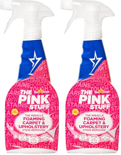 Stardrops - The Pink Stuff - The Miracle Foaming Carpet & Upholstery Stain Remover (Pack of 2) - size: 16.9 Fl Oz (Pack of 2)