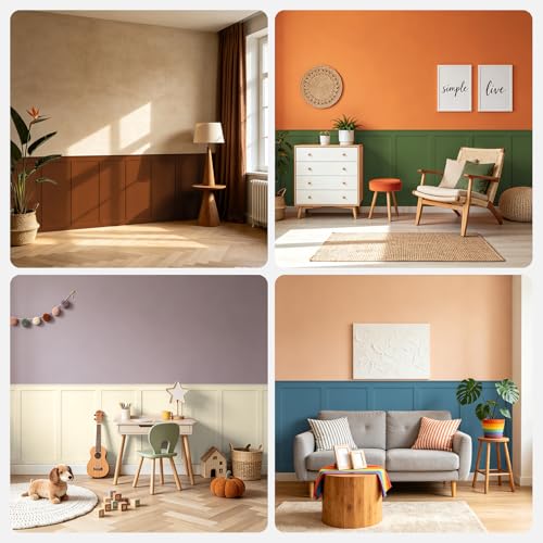 WADILE Premade Board and Batten Wall Panel Kit - size: 15 Pack