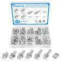 72PCS M6 Motorcycle Battery Terminal Bolts and Nuts Kit - size: M6x10/12/14/16/18/20mm